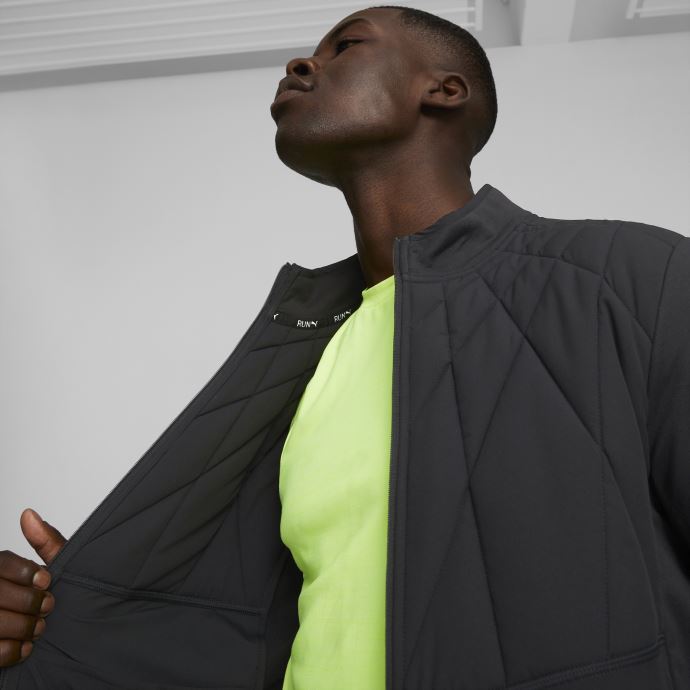 Puma Canada Cloudspun Wrmlbl Veste De Course Rembourrée Hommes Noir