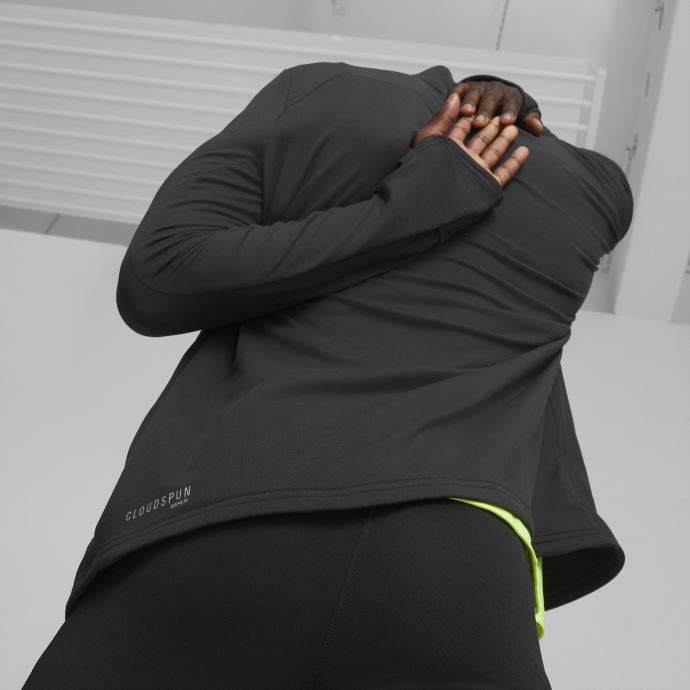 Puma Canada Noir Cloudspun Wrmlbl Veste De Course Rembourrée Hommes
