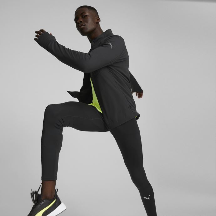 Puma Canada Noir Cloudspun Wrmlbl Veste De Course Rembourrée Hommes
