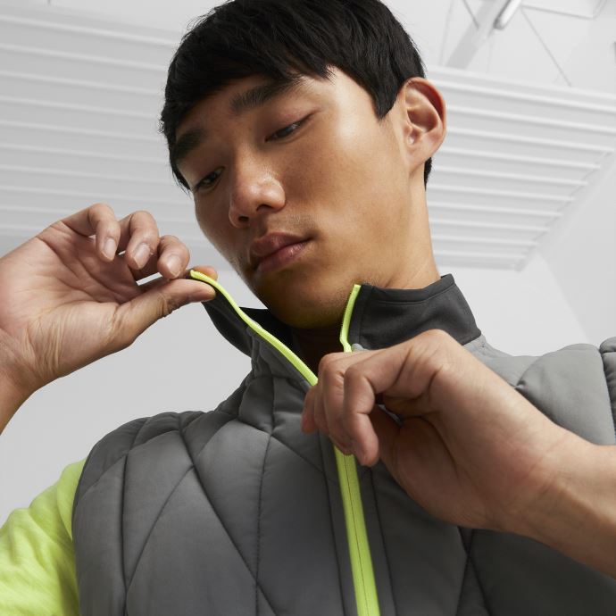 Puma Canada Castlerock-noir Cloudspun Wrmlbl Gilet De Course Hommes