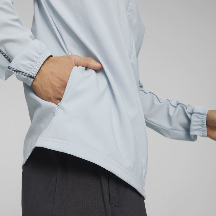 Plcd Hooded Running Jacket Hommes Puma Canada Platinum Grey