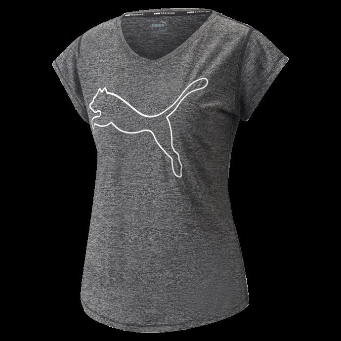 Puma Canada T-shirt D'entraînement Pour Chat Chiné Favori Femme Noir Chiné