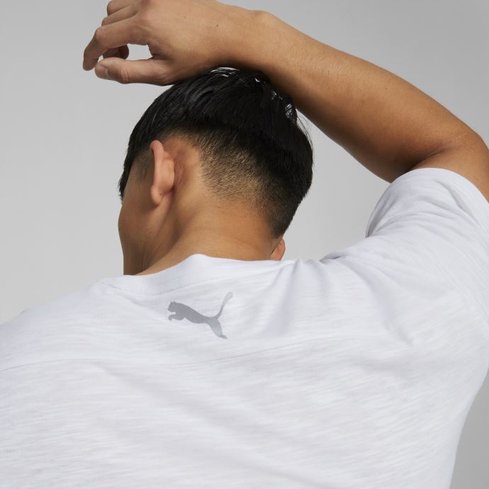 T-shirt De Course à Manches Courtes Avec Logo Performance Blanc Hommes Puma Canada
