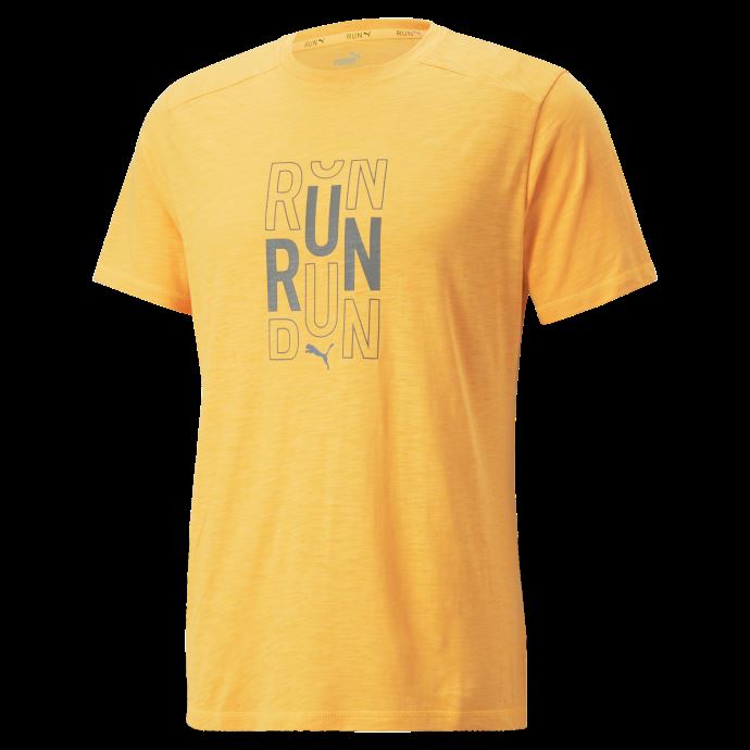 Performance Logo Short Sleeve Running Tee Hommes Puma Canada Sun Stream