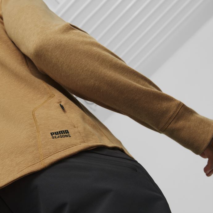 Desert Tan Puma Canada Seasons Pull De Course Demi-zip Hommes