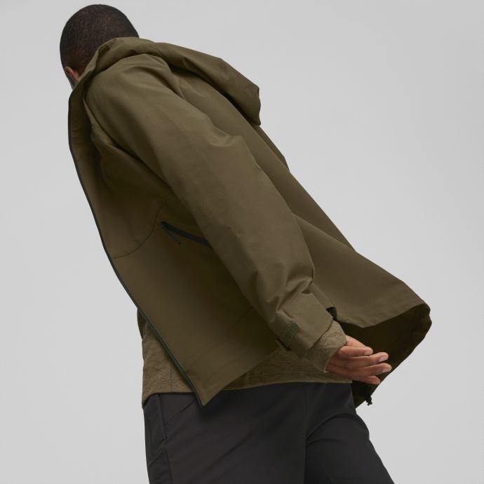 Saisons Raincell Veste Hommes Puma Canada Olive Profonde
