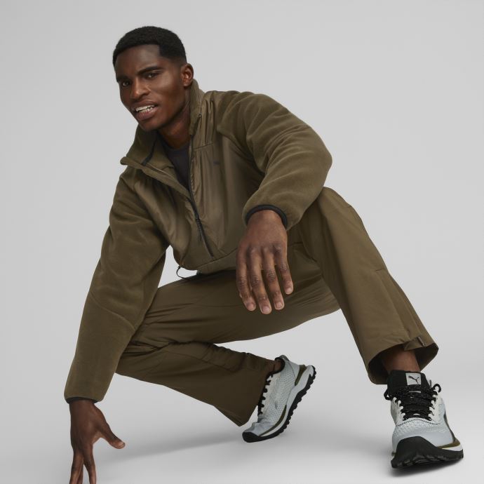 Saisons Pull De Course En Molleton Hommes Olive Profonde Puma Canada
