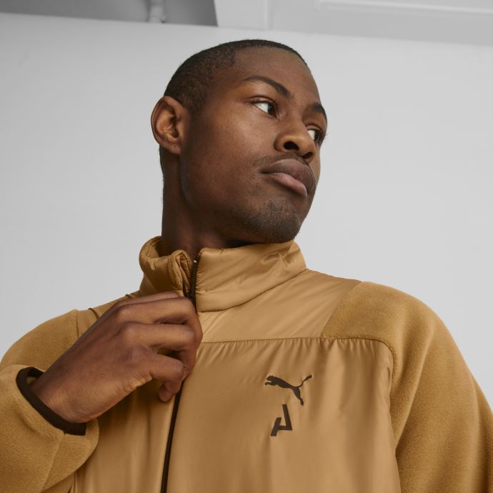 Pull De Course En Polaire Puma Canada Desert Tan Seasons Pour Homme