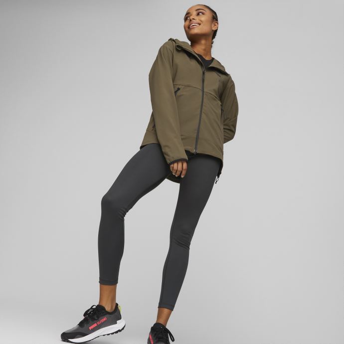 Veste De Course Puma Canada Seasons Raincell Femme Olive Profonde
