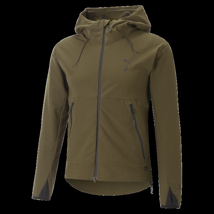 Veste De Course Puma Canada Seasons Raincell Femme Olive Profonde
