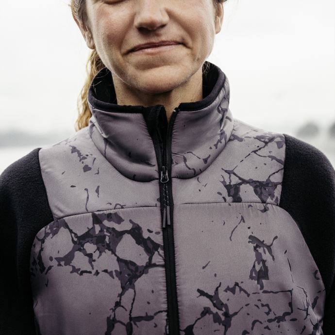 Pull De Course Polaire Saisons Femme Puma Canada Noir-castlerock
