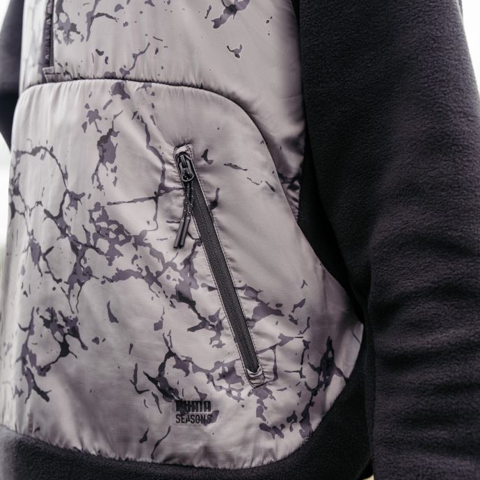 Pull De Course Polaire Saisons Femme Puma Canada Noir-castlerock
