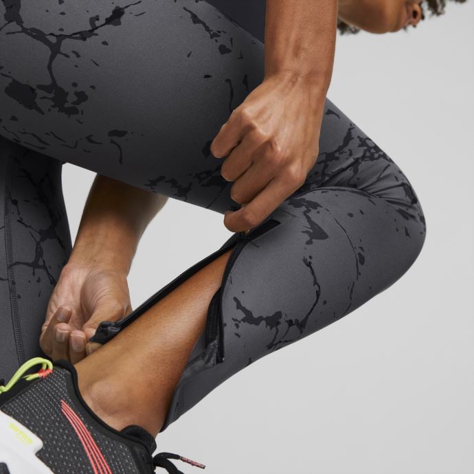 Noir-castlerock Puma Canada Seasons Collant De Course Brossé Femme
