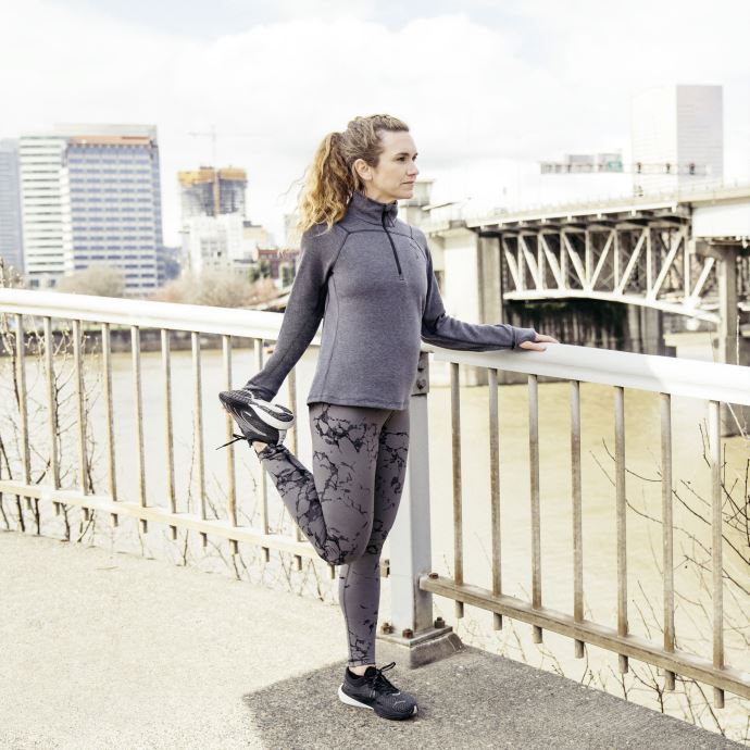 Noir-castlerock Puma Canada Seasons Collant De Course Brossé Femme
