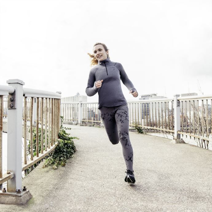 Noir-castlerock Puma Canada Seasons Collant De Course Brossé Femme
