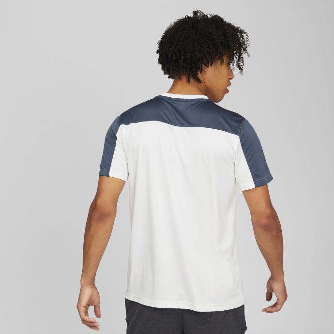 Puma Canada Fit Logo T-shirt D'entraînement Pour Homme Blanc