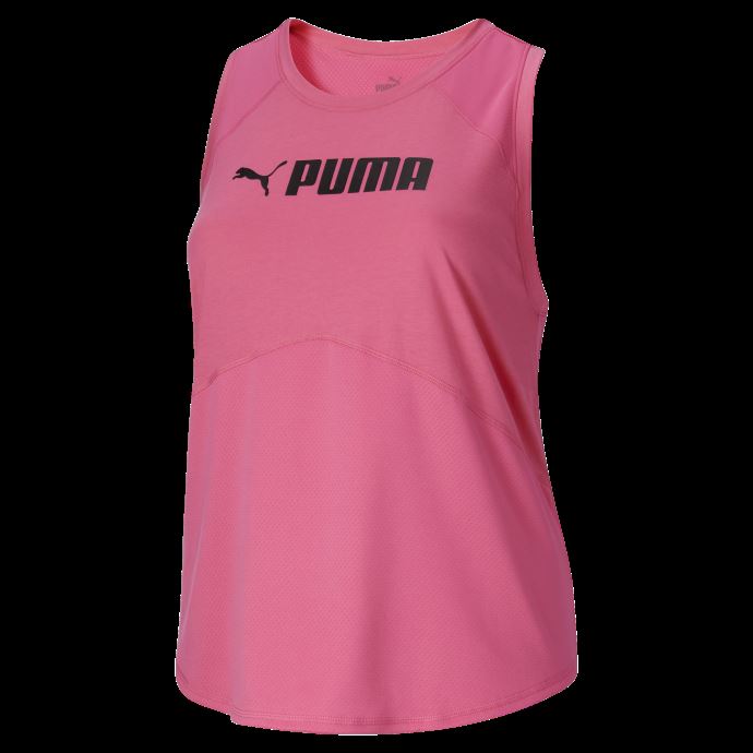 Puma Canada Fit Logo Débardeur D'entraînement Pour Femmes Pl Sunset Rose
