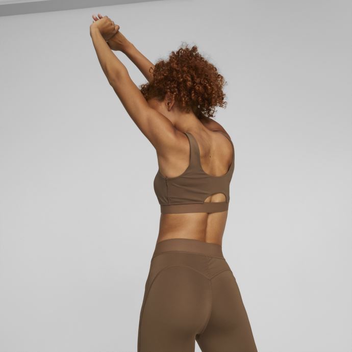 Puma Canada X Pamela Reif Soutien-gorge De Sport à Fronces Femme Pinecone