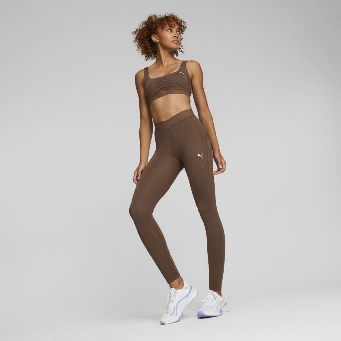 Puma Canada X Pamela Reif Ruching Contour Training Leggings Femme Pinecone