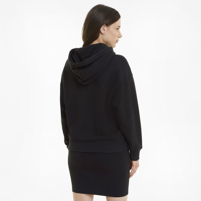 Sweat à Capuche Classics Logo Femme Noir Puma Canada