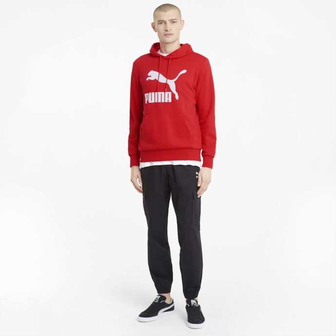 Sweat à Capuche Logo Classics Homme Puma Canada High Risk Rouge
