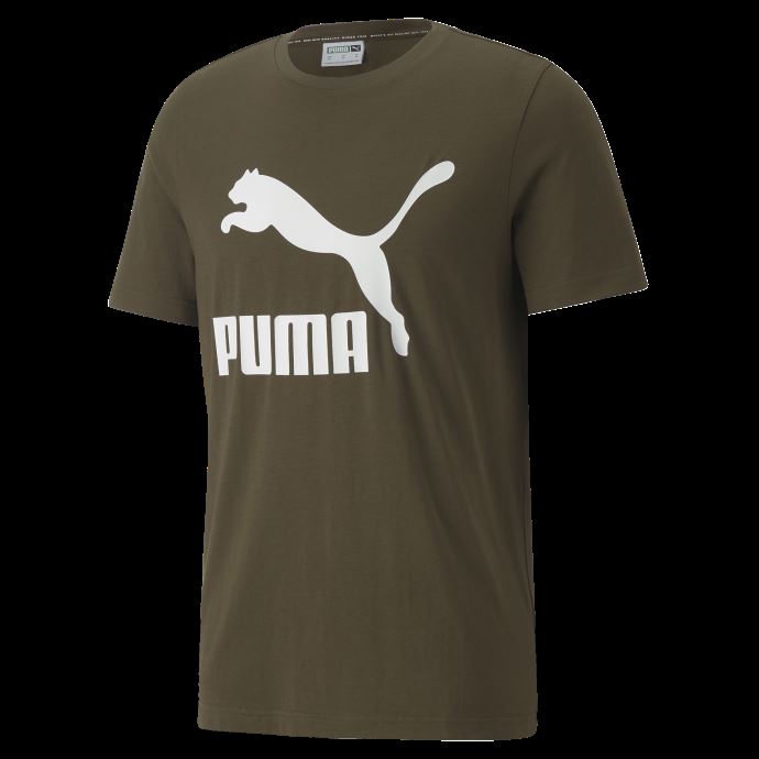 T-shirt à Logo Deep Olive Classics Pour Hommes Puma Canada
