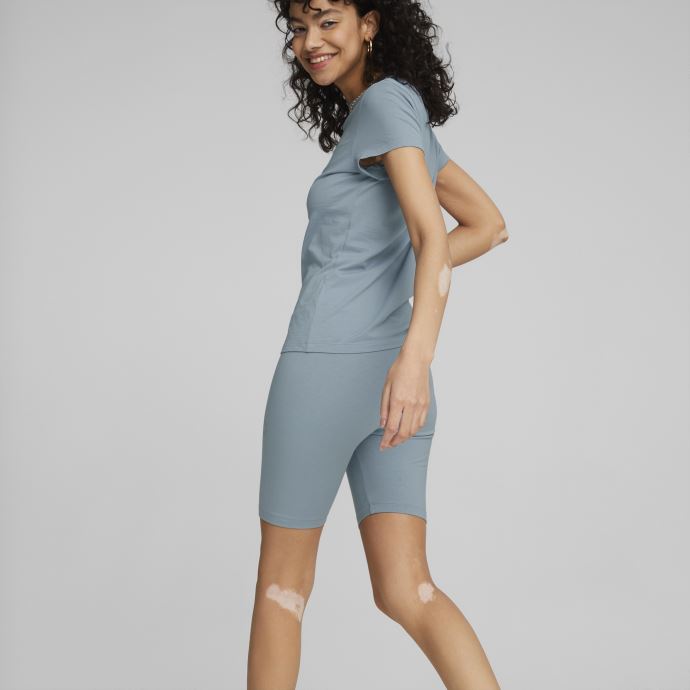 Leggings Courts Puma Canada Classics Femme Bleu Délavé