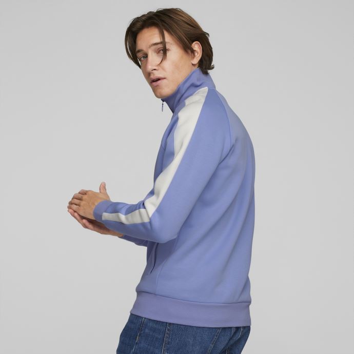 Veste De Survêtement Puma Canada Iconique T7 Double Tricot Lavande Pop Pour Hommes
