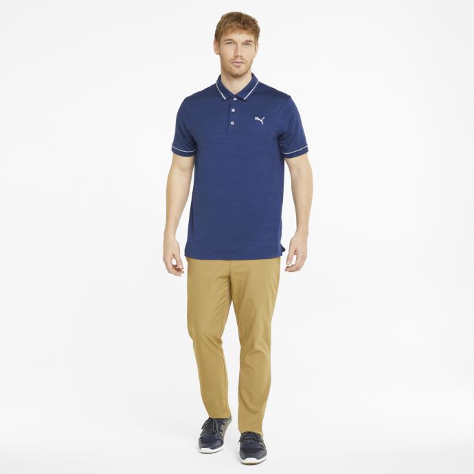 Polo De Golf Cloudspun Monarch Pour Homme Puma Canada Bleu Flamboyant-taille Haute
