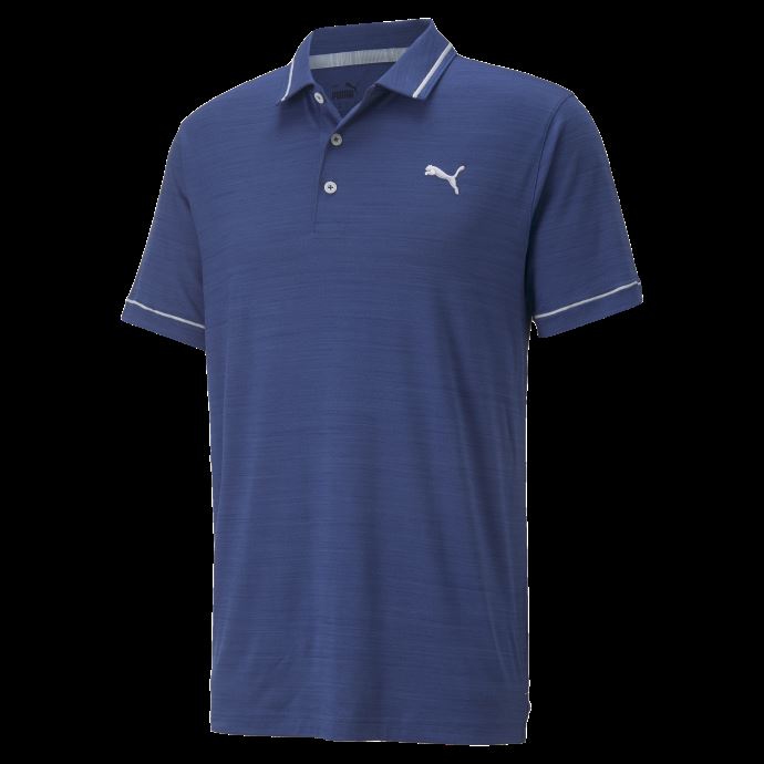 Polo De Golf Cloudspun Monarch Pour Homme Puma Canada Bleu Flamboyant-taille Haute
