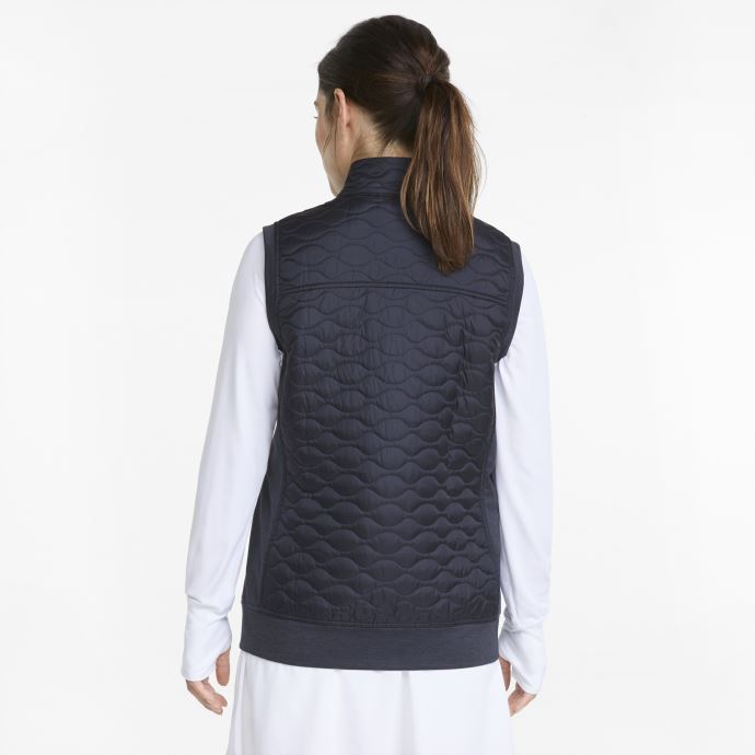 Blazer Bleu Marine Puma Canada Cloudspun Wrmlbl Gilet De Golf Pour Femme