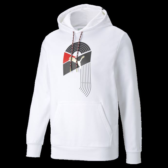 Puma Canada As Graphic French Terry Sweat à Capuche Homme Blanc
