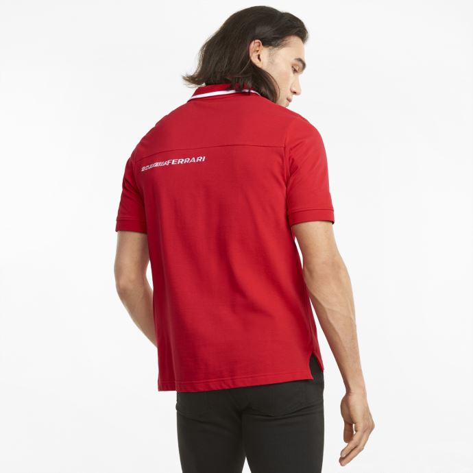 Puma Canada Rosso Corsa Scuderia Ferrari Race Polo Homme