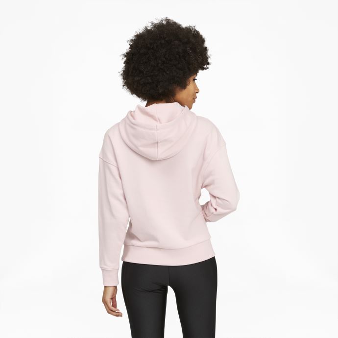 Sweat à Capuche Logo Puma Canada Classics Femme Craie Rose