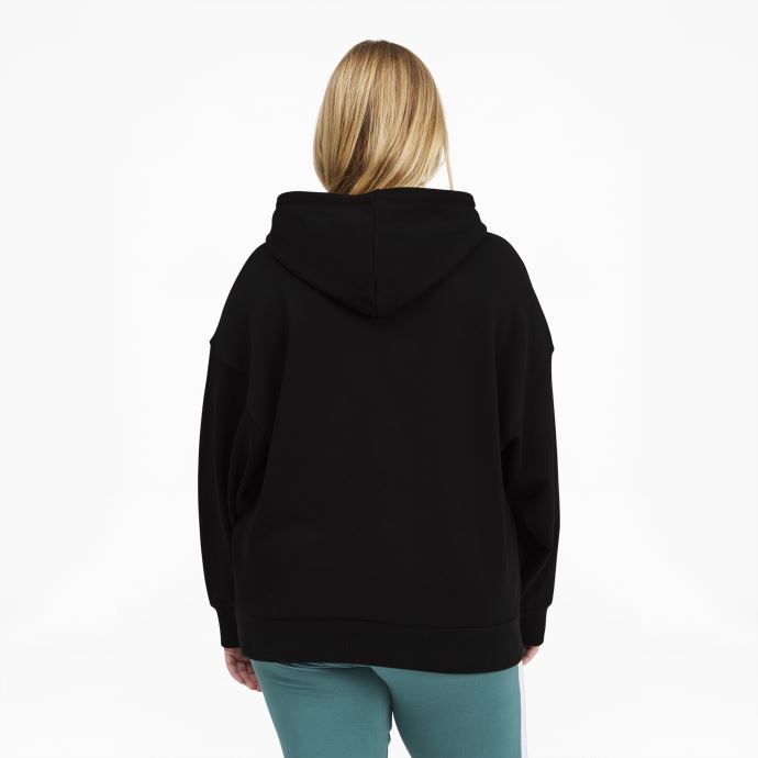 Sweat à Capuche Logo Classics Femme Pl Puma Canada Noir