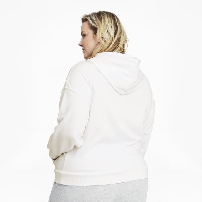 Sweat à Capuche Logo Classics Femme Pl Blanc-noir Puma Canada
