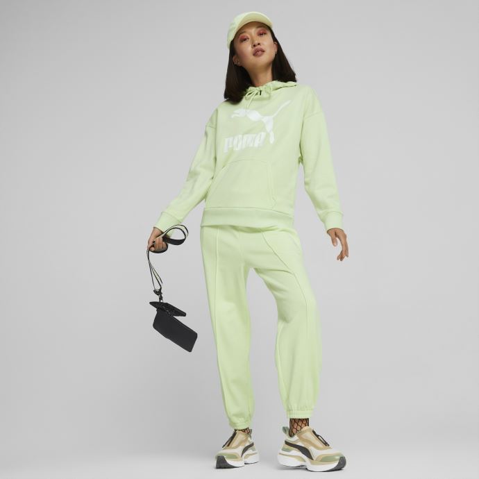 Puma Canada Classics Sweat à Capuche Logo Femme Pl Pistache