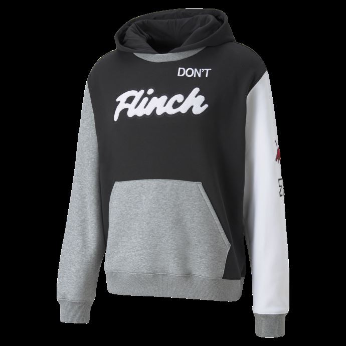 Chandail à Capuchon De Basketball Noir-gris Moyen Chiné Pour Hommes Puma Canada
