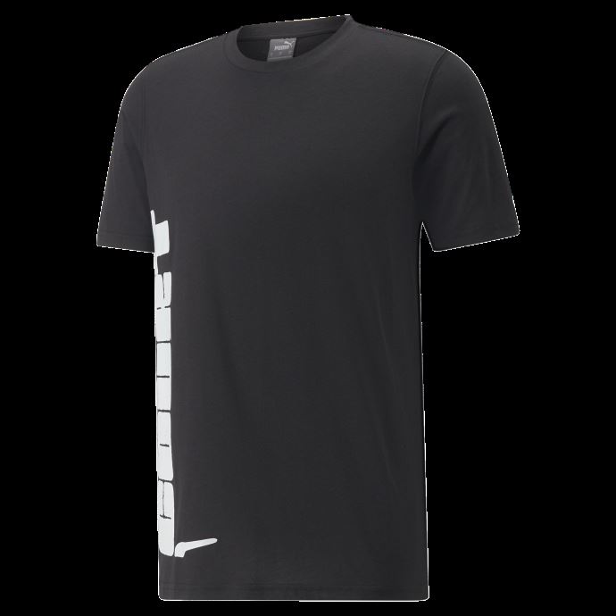 T-shirt De Basketball Puma Canada All Tournament Pour Hommes Noir Et Blanc
