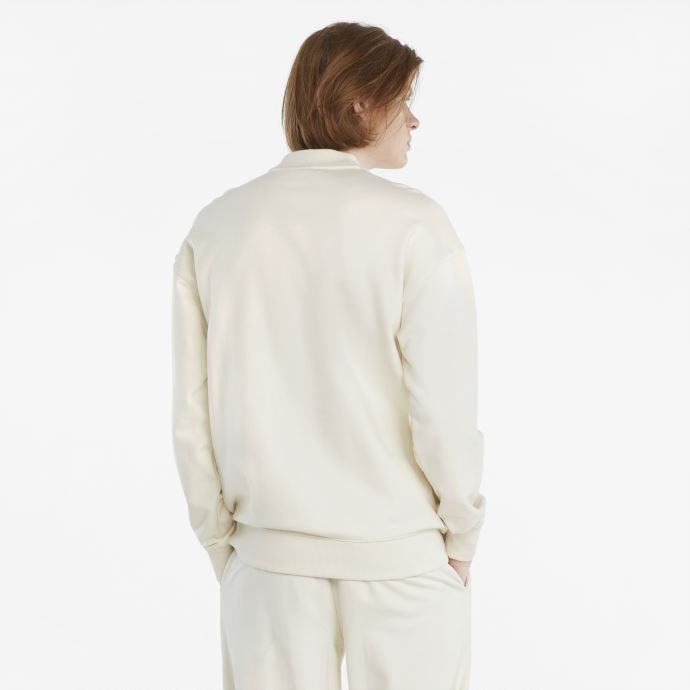 Chandail Classique à Col Ras Du Cou Pour Hommes Puma Canada Ivoire Lueur