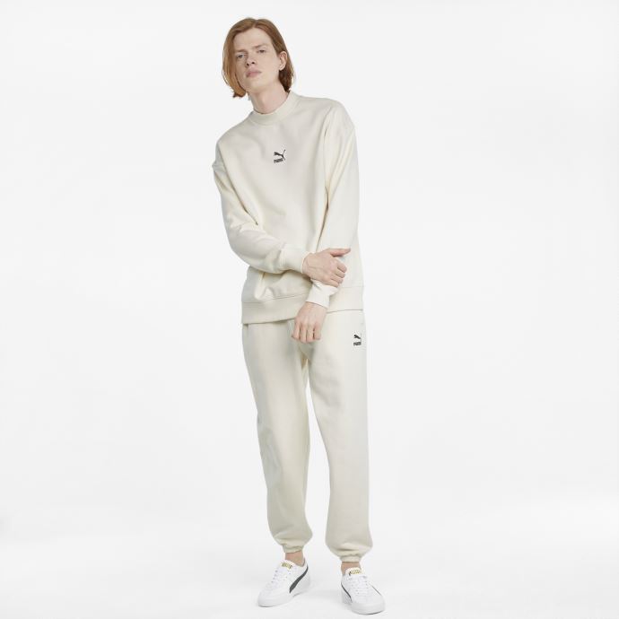 Chandail Classique à Col Ras Du Cou Pour Hommes Puma Canada Ivoire Lueur
