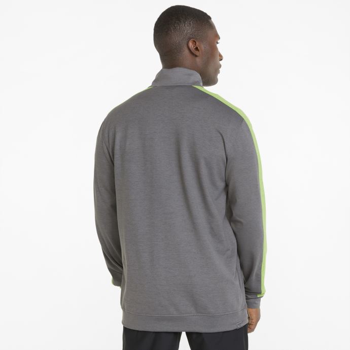 Chandail De Golf Puma Canada Cloudspun T7 Quart-zip Pour Hommes Calme Ombre-vert