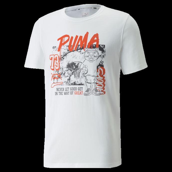 T-shirt De Basketball Dylan à Manches Courtes Pour Hommes Blanc-noir Puma Canada
