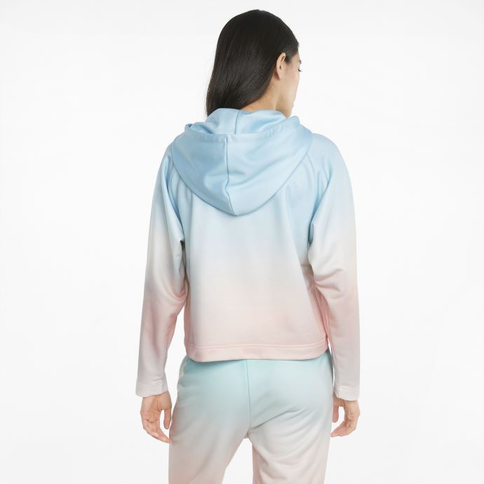 Puma Canada Gloaming Aop Sweat à Capuche Femme Eggshell Blue-gloaming