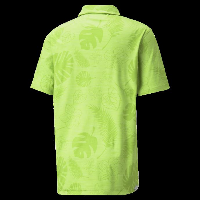 Greeny Heather Puma Canada Cloudspun Leaves 'n Flowers Polo De Golf Pour Hommes
