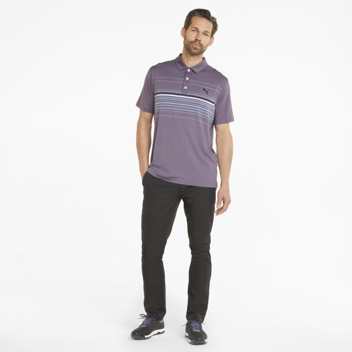 Puma Canada Violet Anthracite-noir Mattr Canyon Polo De Golf Pour Homme
