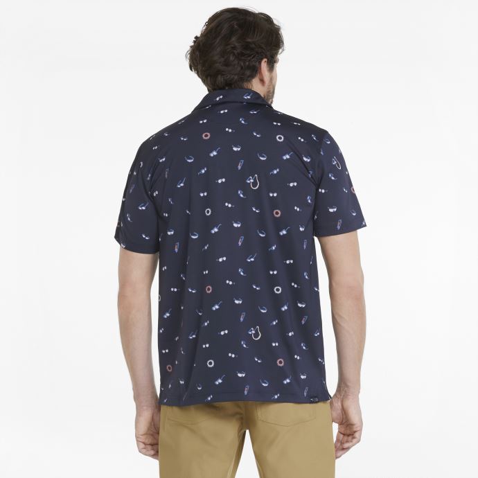 Puma Canada Marine Blazer-craie Rose Mattr Sunnies Polo De Golf Pour Hommes