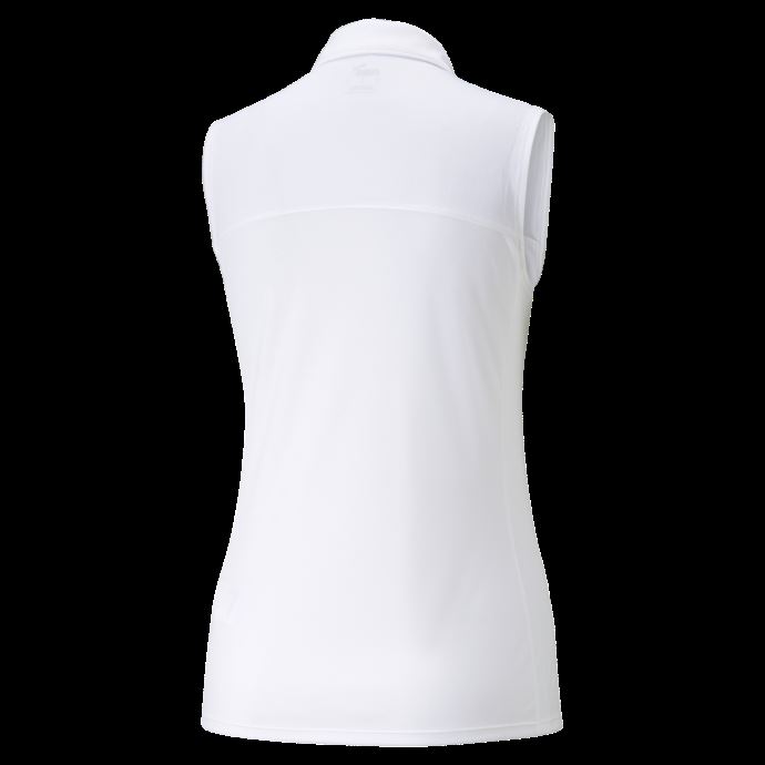Polo De Golf Gamer Sans Manche Femme Puma Canada Blanc Brillant