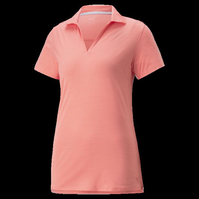 Polo De Golf Cloudspun Coast Pour Femme Carnation Pink Heather Puma Canada
