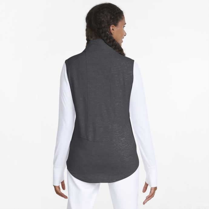 Noir Heather Puma Canada Cloudspun Daybreak Veste De Golf Pour Femme